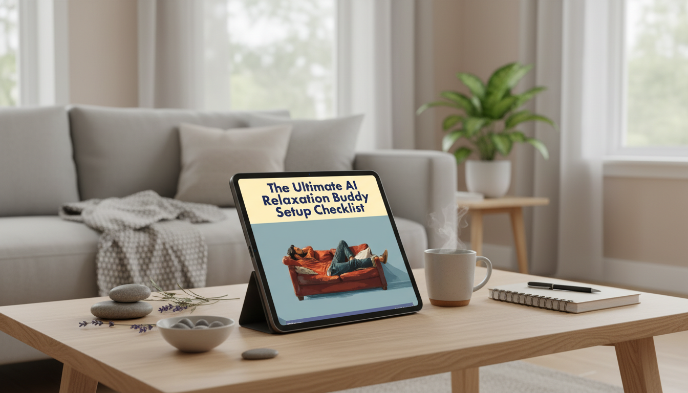 AI Relaxation Buddy Checklist: Calm Routine in 10 Minutes