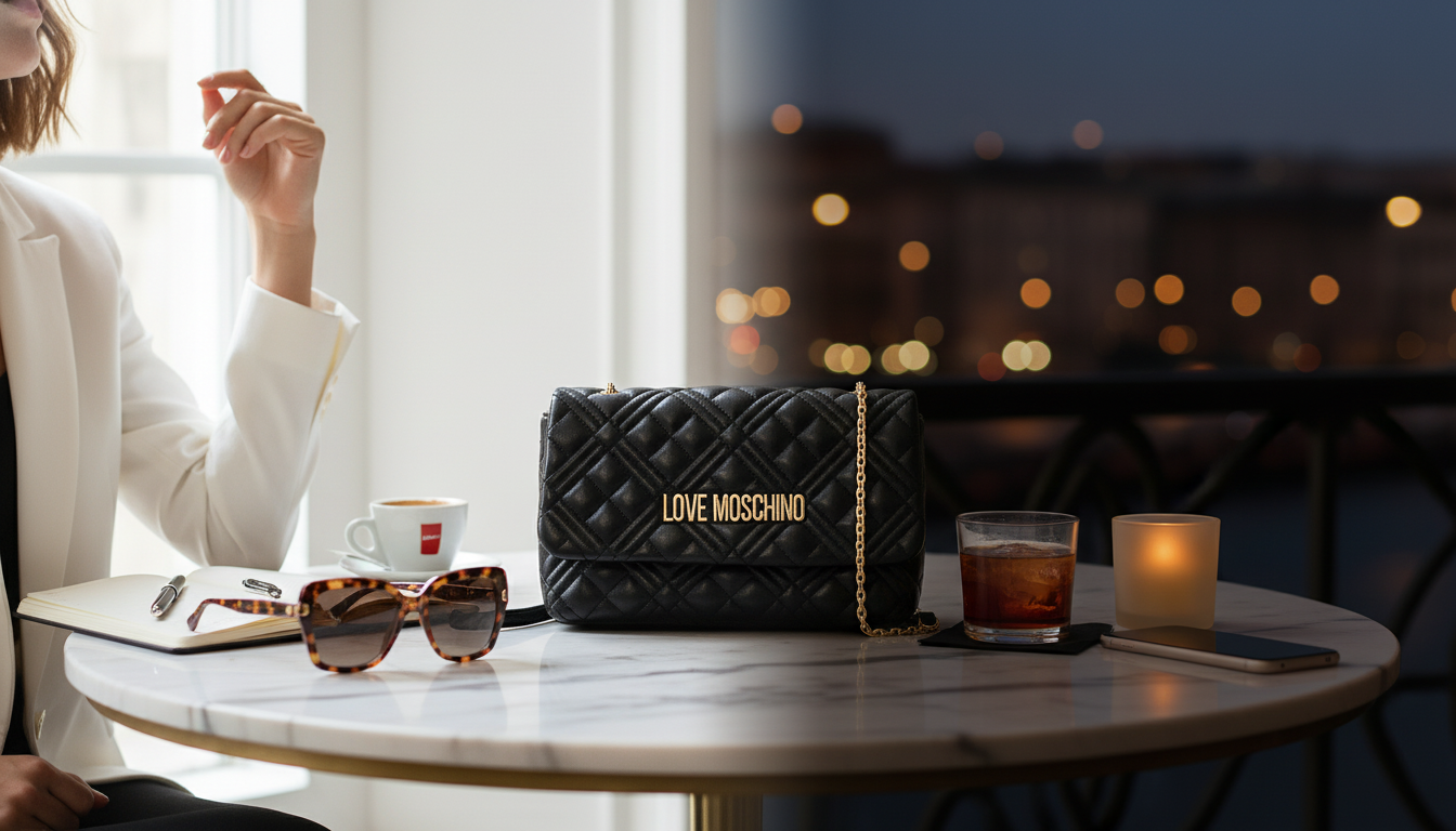 Love Moschino Women’s Small Black Bag: Day-to-Night Chic