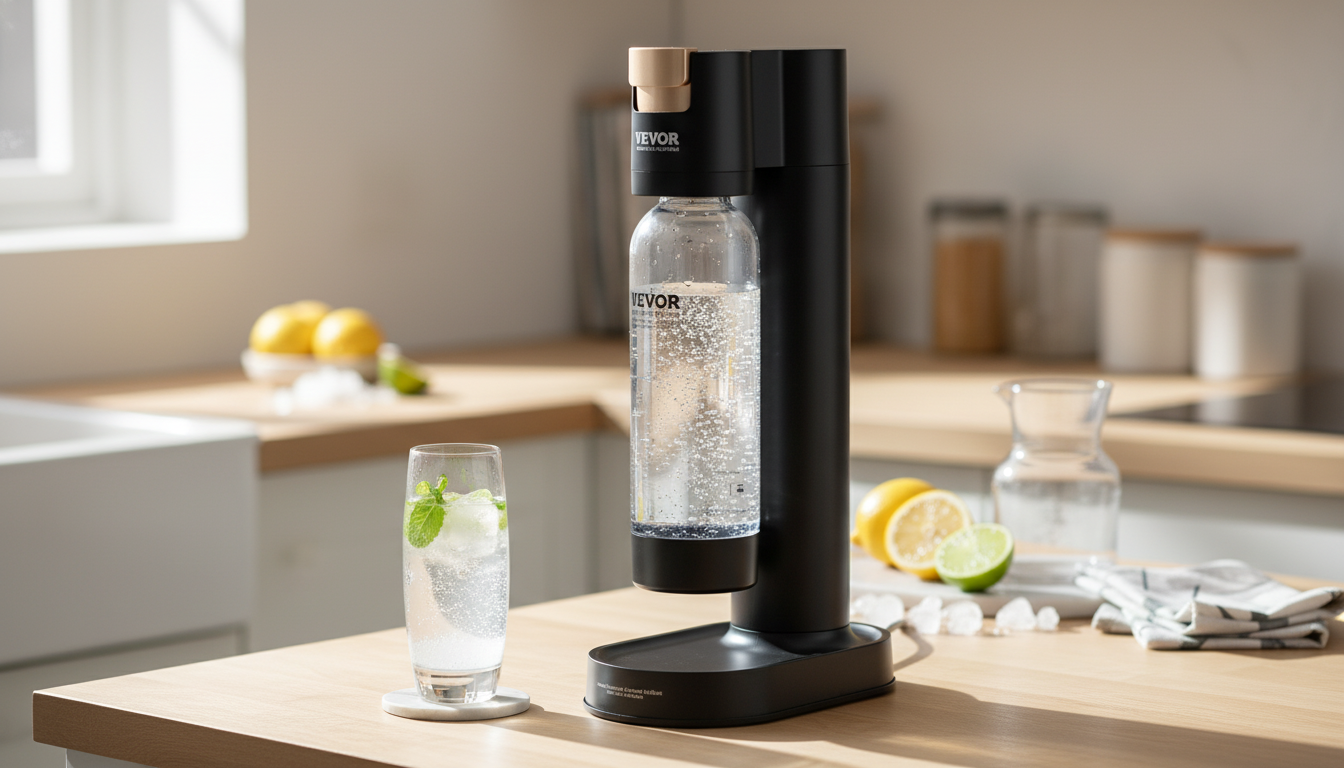 Make Sparkling Water at Home with a 1L BPA-Free Bottle