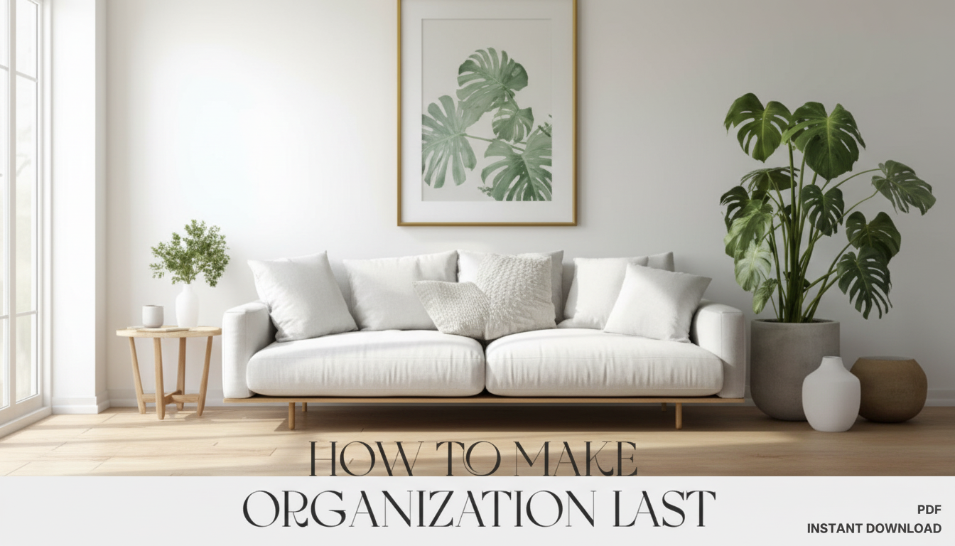 Organization That Sticks: Simple Systems + 30-Min Reset