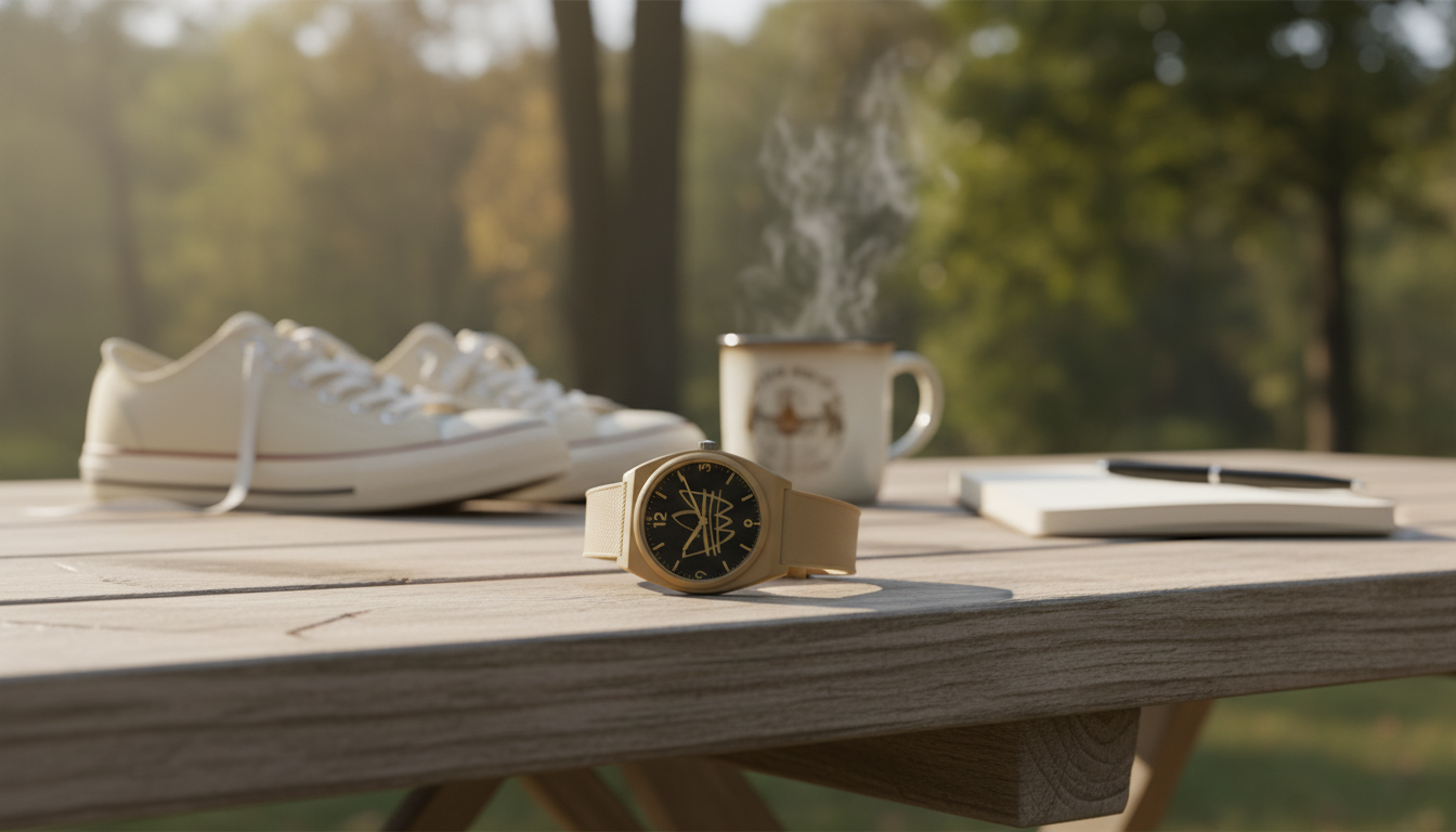 Adidas Brown Silicone Analog Watch: Sporty Daily Pick