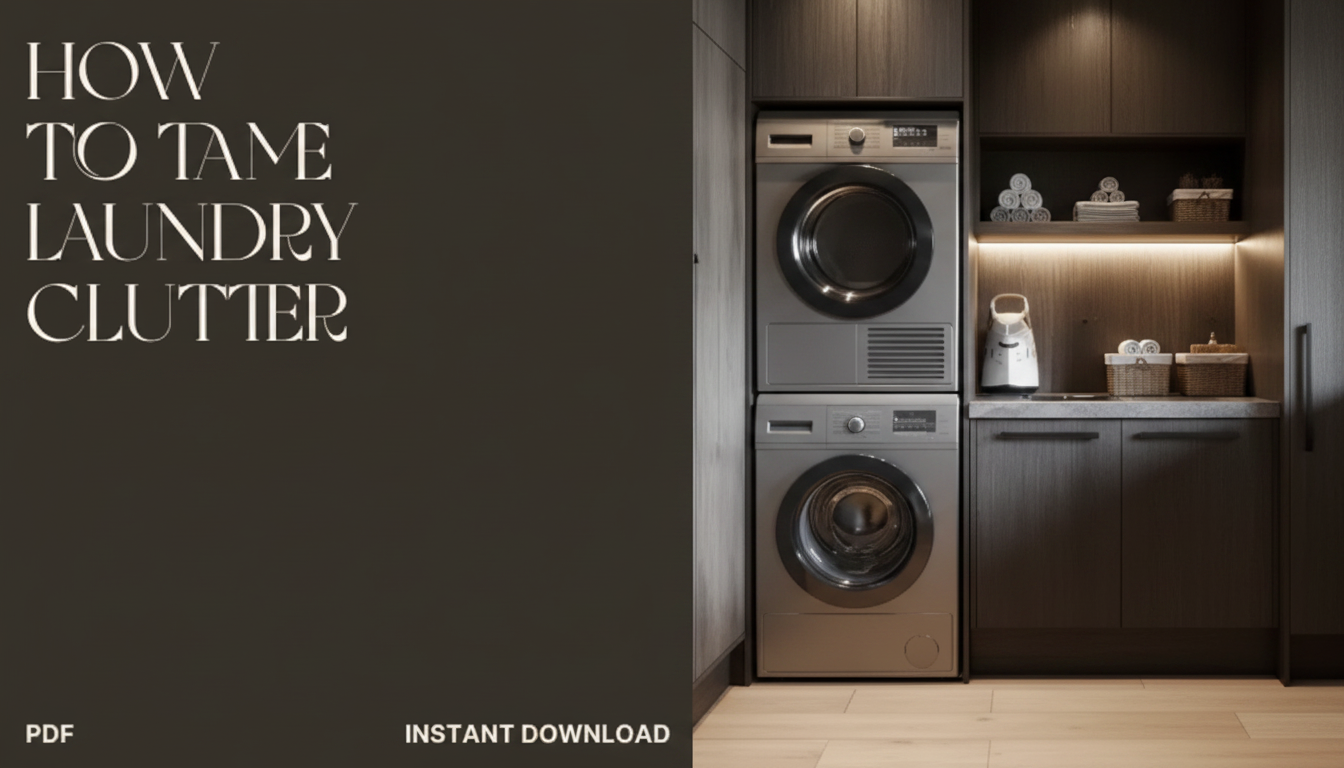 Tame Laundry Clutter: Simple Systems for a Calm Space