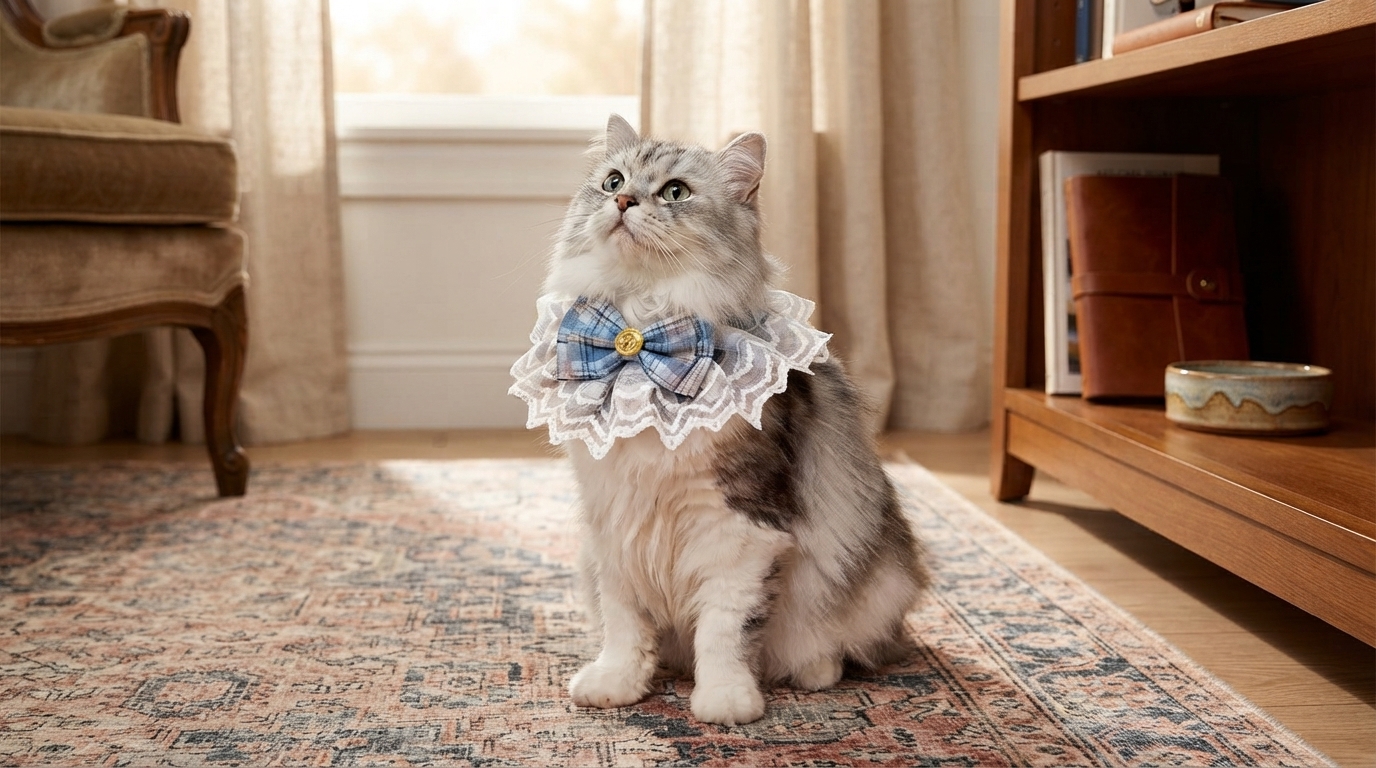 Lace Bowtie Bib for Cats & Dogs: Fit, Care, Style